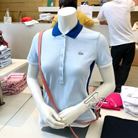 Bộ đồ cá sấu Lacoste Pháp 2018 màu tương phản mới Slim lưới thể thao POLO 154342 - Áo polo thể thao ao polo