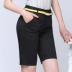 Mùa xuân và hè 2019 phiên bản mới của Hàn Quốc của quần lưng cao năm quần rộng kích thước lớn quần short nữ thẳng quần thon gọn - Quần short