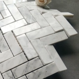 Простой мрамор Карара Белый камень Мозаика Магазин человеческих персонажей ванная комната кухонная барная крыльца наклейка на стенах