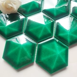 Современная простота шестиугольная бриллиантовая поверхность, треснувшаяся мозаичная плит