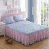 Hàn Quốc phiên bản cộng bedspread bông dày giường váy một mảnh bông không trượt nắp bảo vệ bụi che đôi 1.51.8m đơn - Váy Petti ga giường viền ren Váy Petti