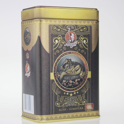 [abusyik野生麝香猫屎咖啡豆/粉印尼原装进口巴厘岛铁罐带证书100g]