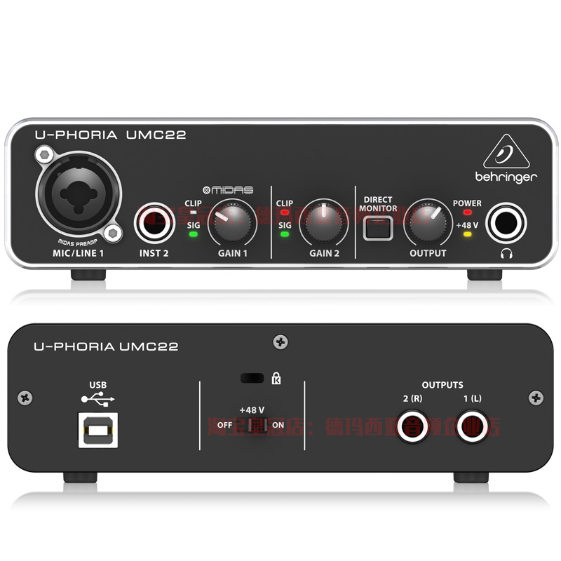 Звуковая карта behringer u phoria umc22