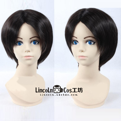 taobao agent Spot anime Attack Giant Liverbing Black Brown -colored COS Wig High -temperature Silk