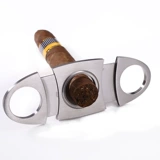 Сигарный режущий с помощью сигарного ножа с двойной эпохи из нержавеющей стали
