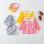 Bộ đồ thời trang Hàn Quốc mùa thu 2019 Bộ đồ hai dây trẻ em Công chúa bướm ấm áp và thoải mái - Khác áo trẻ em