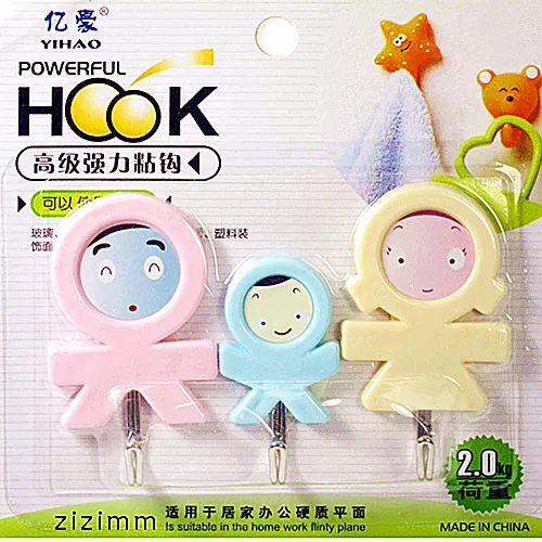Горячий -выключение YH Three -Family Home Stick Crowe Crong Hook | Крюк для одежды 1.80 Yuan 3 Установленные крючок/липкие крючки