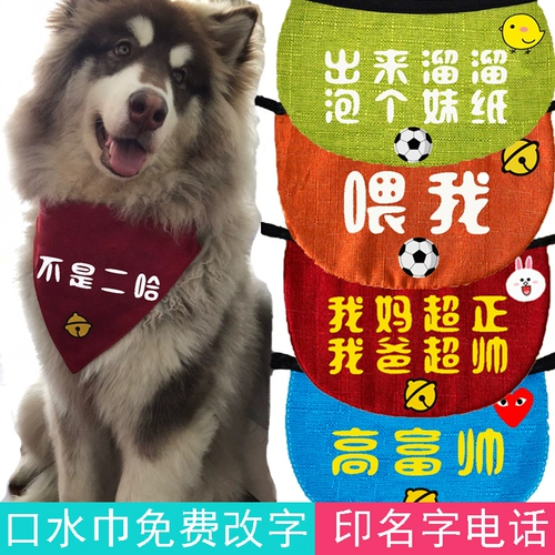 Индивидуальное название Pet Dog Golden Moso Alaska Lion Teddy Triangle Водонепроницаемое водонепроницаемое водонепроницаемое полотенце