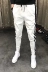 2018 mùa hè mới thanh niên sọc quần âu nam chân Slim Harlan chín quần xu hướng hoang dã trắng quần áo thời trang Quần Harem