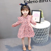 Đầm trẻ em 1 tuổi Váy dài tay mùa thu 2 Váy bé gái công chúa nước ngoài Váy hoa 3 phiên bản Hàn Quốc của Váy bé gái 4 - Váy váy đầm cho be gái 14 tuổi
