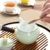 Màu xanh và trắng sứ trà lễ sáu quý ông kết hợp tre kết hợp trà kim trà clip trà rò rỉ trà muỗng khay trà phụ kiện kung fu trà bộ bình trà cổ Trà sứ