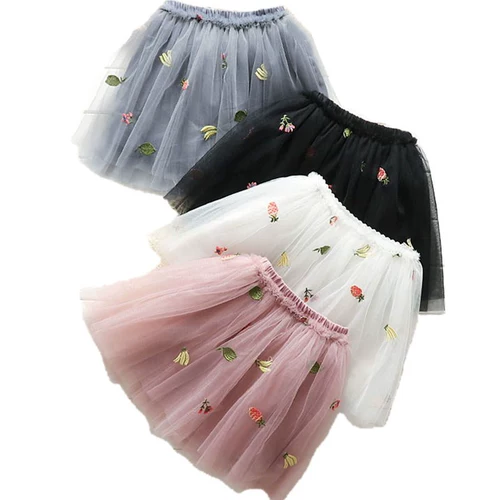 Мини-юбка, летняя юбка, детский наряд маленькой принцессы, 2020, юбка-пачка, в корейском стиле, А-силуэт