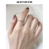 [Ahei Studio] Trang sức Hàn Quốc 925 Bạc Nhẫn đơn giản Nhẫn đẹp Vòng xoắn Twine - Nhẫn