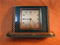 Швейцарская западная малайзия Cyma 7 Diamond Alarm Clock, Western Antique Cocke Clock