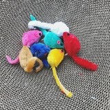 Кошка, игрушка, маленькая мыши дразнящая кошка с твердым цветом плюшевой моделирование мыши и поддельные котенок котенка котенок -хе -хи -кошки кошки