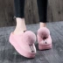Dép cotton của phụ nữ ấm áp dày trượt tháng tháng mùa đông Phiên bản Hàn Quốc của nhà với giày lông dễ thương trong nhà túi cotton dép gucci nữ đẹp Dép