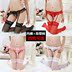 Ren garter bộ ngọc trai mở thong vớ sexy treo cám dỗ cung garter vớ Nịt Tất