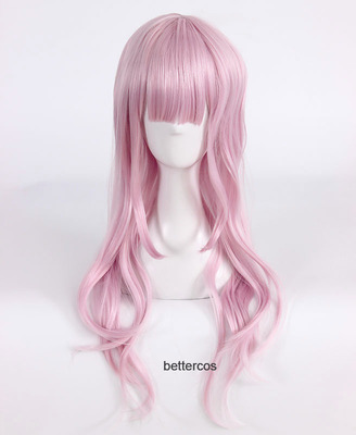 taobao agent Fuchsia wig, cosplay, 55cm