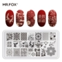 Mr.Fox Fox Ông Làm móng tay In Tấm Trung Quốc Phong cách Cổ Hình học Dễ thương Chuyển Hoa Dầu Công cụ Dấu - Công cụ Nail cọ bản nail
