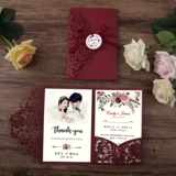 Приглашение 2022 Свадебное приглашение на заказ на заказ европейский стиль творческий