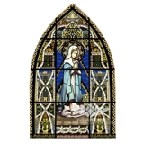Индивидуальная живопись Церковная церковь купол из арт -стеклянного перегородка.
