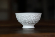 чашка 全手工雕刻鱼化龙浮雕主人杯品茗杯小杯子茶杯普洱杯子