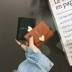 2018 phiên bản tiếng Hàn mới của ví nữ ngắn in hình trái tim khóa retro mini ví mềm ví nhỏ ví đứng nam Ví tiền