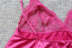Châu Âu và Mỹ sexy ren sling top Satin vải thoải mái cho phụ nữ đồ ngủ màu đỏ đặc biệt đỏ đồ bộ thể thao Pyjama