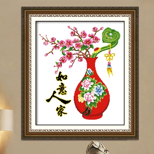 Ruyi People Cross Stitch 2023 Новая вышитая гостиная простая современная маленькая маленькая кусочка просто вышитые изделия ручной работы