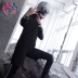 Tokyo Ghouls Jin Muyan COS trận phù hợp với căng da Cosplay tóc giả mặt nạ đầy đủ gửi mặt nạ cosplay rem Cosplay