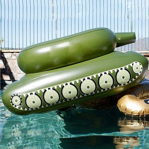 Водный надувной танк, плавательный круг для взрослых, игрушка для мальчиков, водный пистолет, мотоцикл