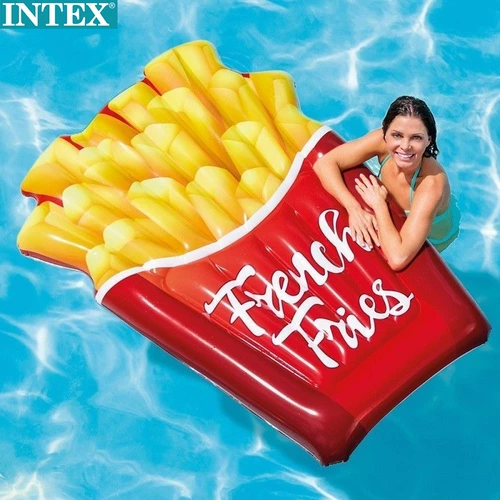 Intex, водный надувной плавательный круг для взрослых для игр в воде, мороженое