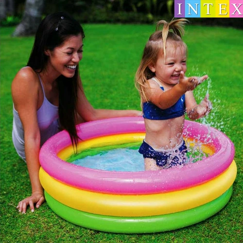 Intex, надувная ванна для младенца, морской бассейн с шариками
