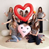 Надувной водный плавательный круг в форме сердца для детей и взрослых, популярно в интернете, увеличенная толщина