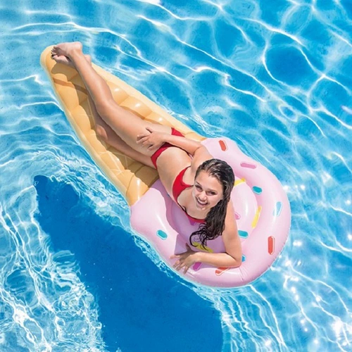 Intex, водный надувной плавательный круг для взрослых для игр в воде, мороженое
