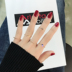 Vòng nữ Nhật Bản và Hàn Quốc hipster nhóm thiết lập gió lạnh net màu đỏ thực phẩm ngón đeo nhẫn đồ trang sức thời trang trang trí vòng Nhẫn