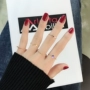 Vòng nữ Nhật Bản và Hàn Quốc hipster nhóm thiết lập gió lạnh net màu đỏ thực phẩm ngón đeo nhẫn đồ trang sức thời trang trang trí vòng nhan cuoi