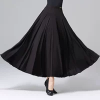 Шелковая черная юбка