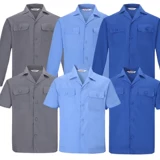 Летний износостойкий дышащий комбинезон для работы подходит для мужчин и женщин, короткий рукав