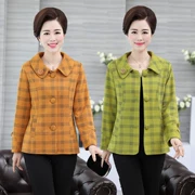 Áo khoác nữ trung niên mùa thu phiên bản Hàn Quốc của bộ đồ nhỏ Mẹ trung niên tải áo khoác cũ thời trang giản dị