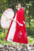 筱 辰 [bay chim] hanfu áo choàng mùa đông dài len thêu áo choàng trang phục gió quốc gia thêu ban đầu áo dạ nữ dáng ngắn Áo khoác dài