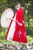 筱 辰 [bay chim] hanfu áo choàng mùa đông dài len thêu áo choàng trang phục gió quốc gia thêu ban đầu Áo khoác dài