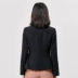 [Giá mới 179 đô] Hàn Quốc phiên bản mới của OL trumpet tay áo màu đen nhỏ phù hợp với áo khoác nữ phần ngắn dài tay áo phù hợp với