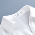 [Giá mới 119 nhân dân tệ] 2018 mùa hè V cổ áo giả hai sọc không thường xuyên áo sơ mi trắng đầm Sản phẩm HOT