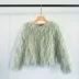 Mùa thu đông 2018 sao với cùng một mẫu áo khoác lông cừu bãi biển nữ ngắn lông thơm nhỏ nhân tạo một chiếc áo khoác lông