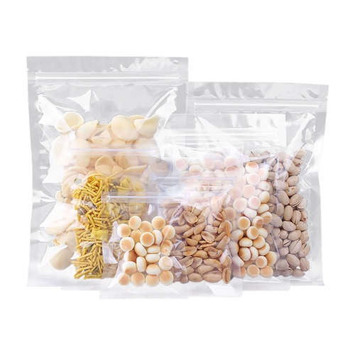 Прозрачная цепочка сжима Self -Sealed Bag Supper Bone Bace Sceed Packer Wolfberry Tea Tea Dry Fruit Frunt Cackaging Mack Custom Printing