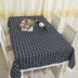Simple khăn trải bàn vải kiểu Nhật lưới tươi bàn cà phê bảng vải hiện đại bàn hình chữ nhật vải bông mục vụ - Khăn trải bàn