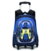 Túi kéo học sinh, lớp một, học sinh tiểu học, nam, có thể kéo cặp đi học, hộp kéo con, ba bánh leo, ba lô bánh xe
