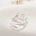 Nhẫn 925 sterling bạc văn học mận học sinh nhẫn nhỏ tươi đẹp trang sức hoa nữ mới - Nhẫn nhẫn bạc pnj Nhẫn