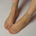 Chính hãng 3D siêu mỏng ngón chân trong suốt vớ ngắn 5 cặp của vớ tinh thể nữ gia cố chịu mài mòn tiếp viên vớ vô hình ống ngắn Vớ